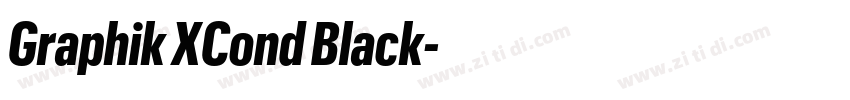 Graphik XCond Black字体转换